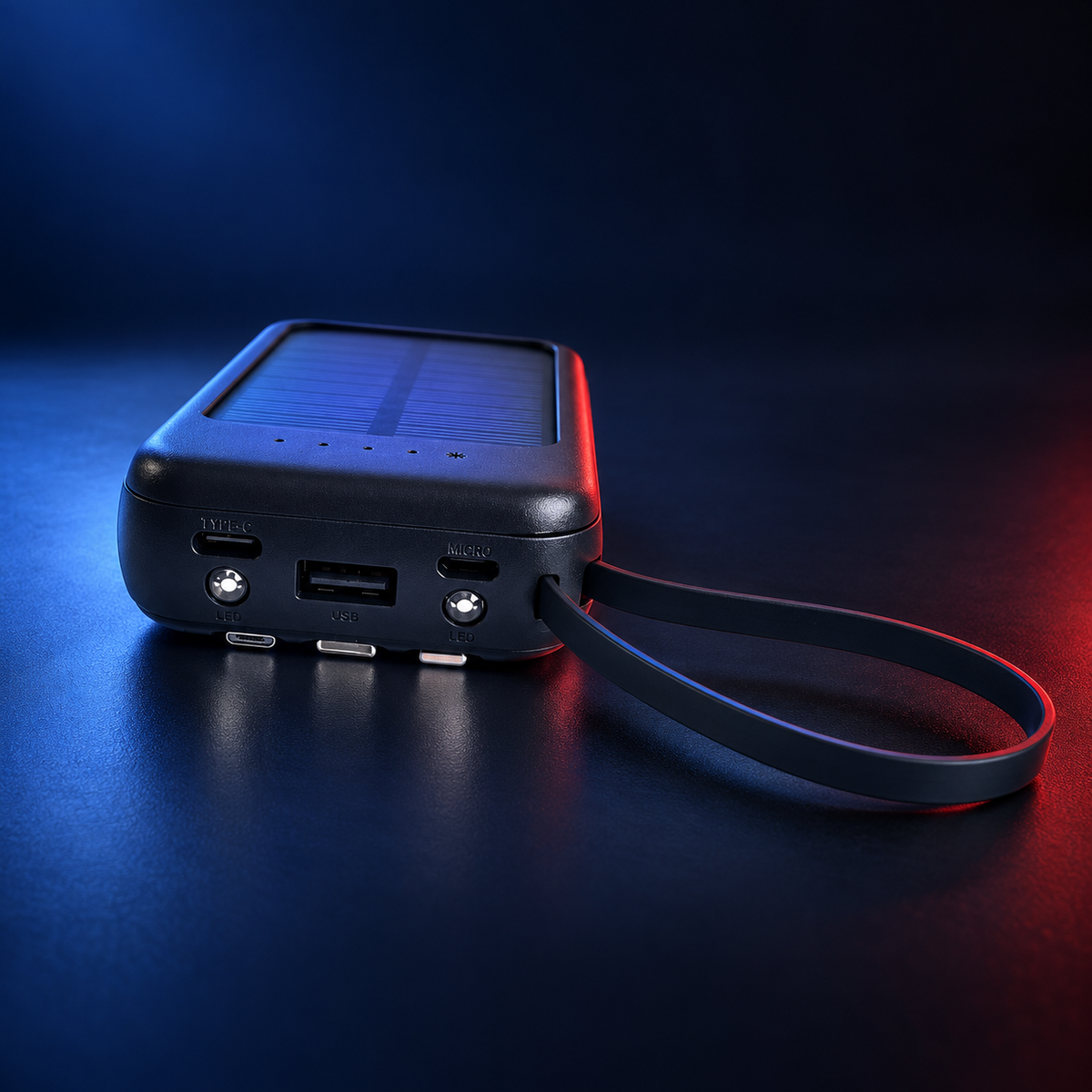 Cargador portátil con panel solar - Solar Energy 10.000 mAh