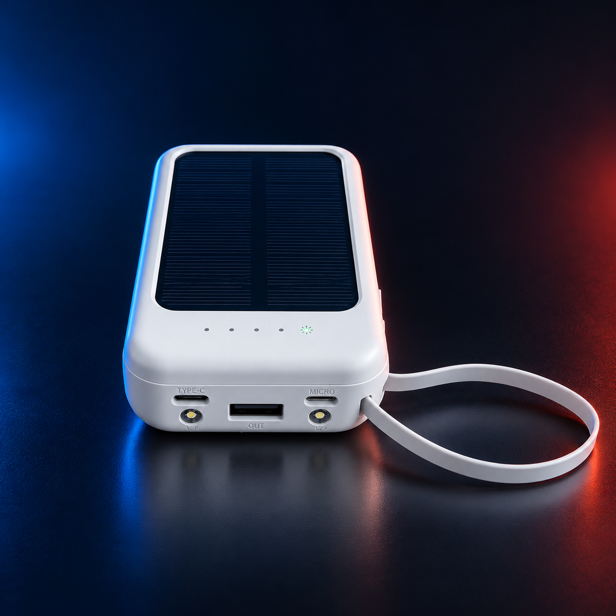 Cargador portátil con panel solar - Solar Energy 10.000 mAh